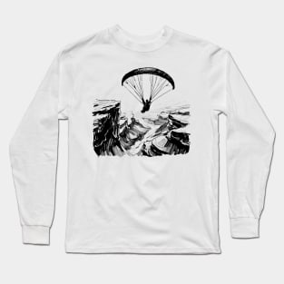 XC Dessert Flight - Paragliding Long Sleeve T-Shirt